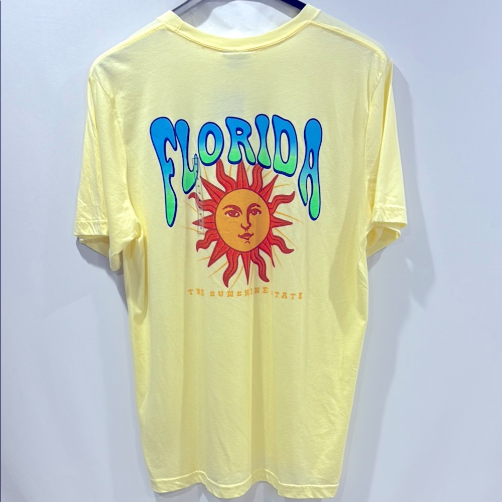 NWT Where I'm From Florida T-shirt XL Yellow Men's